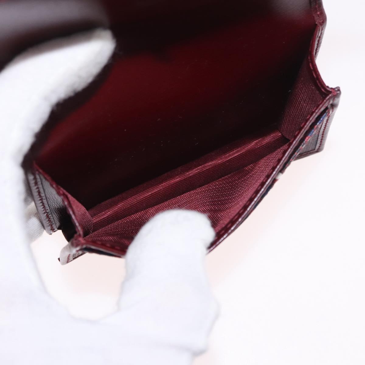 GUCCI GG Shadow Card Case PVC Bordeaux 795044 Auth SW2358M
