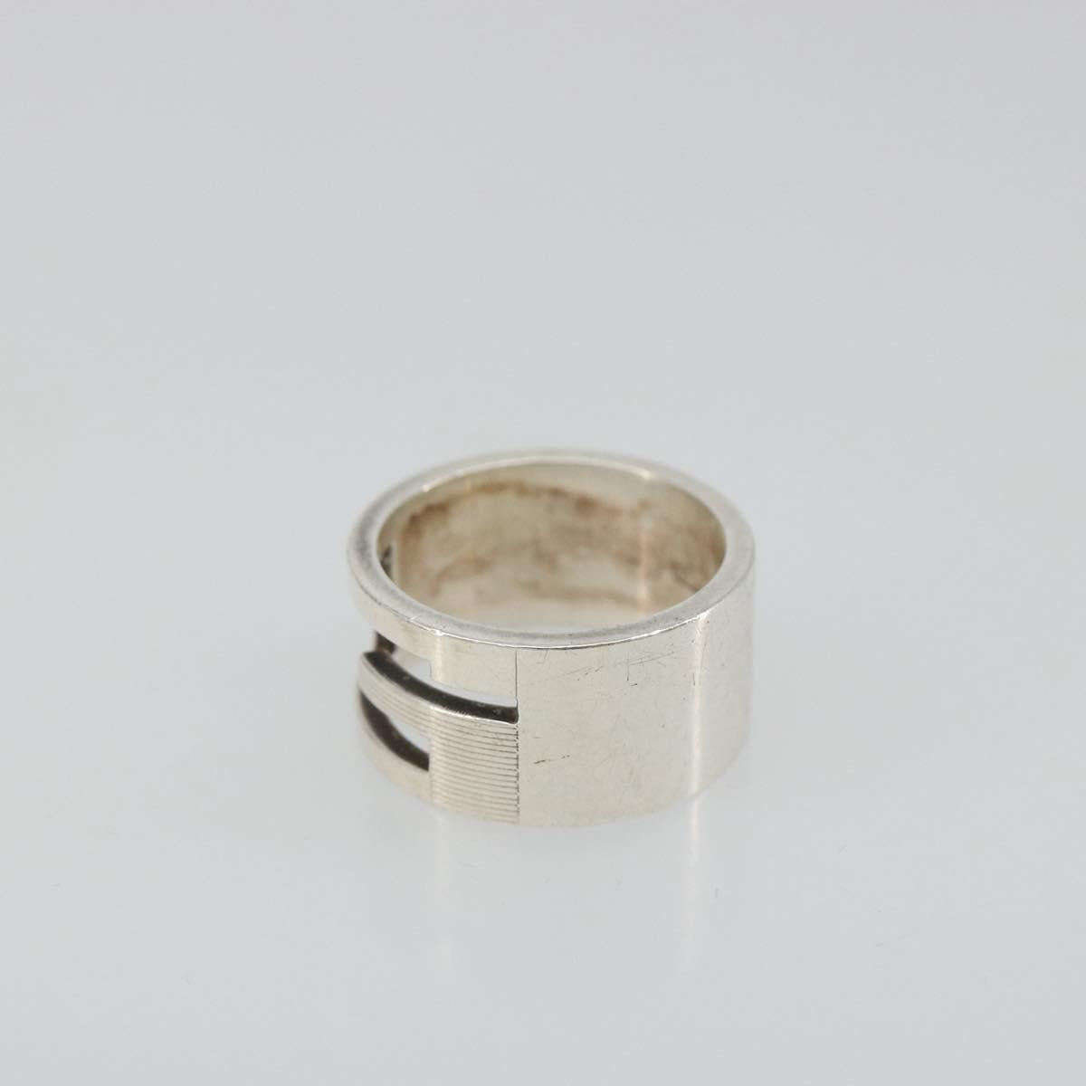 GUCCI icon Ring metal Silver Auth SW2360V