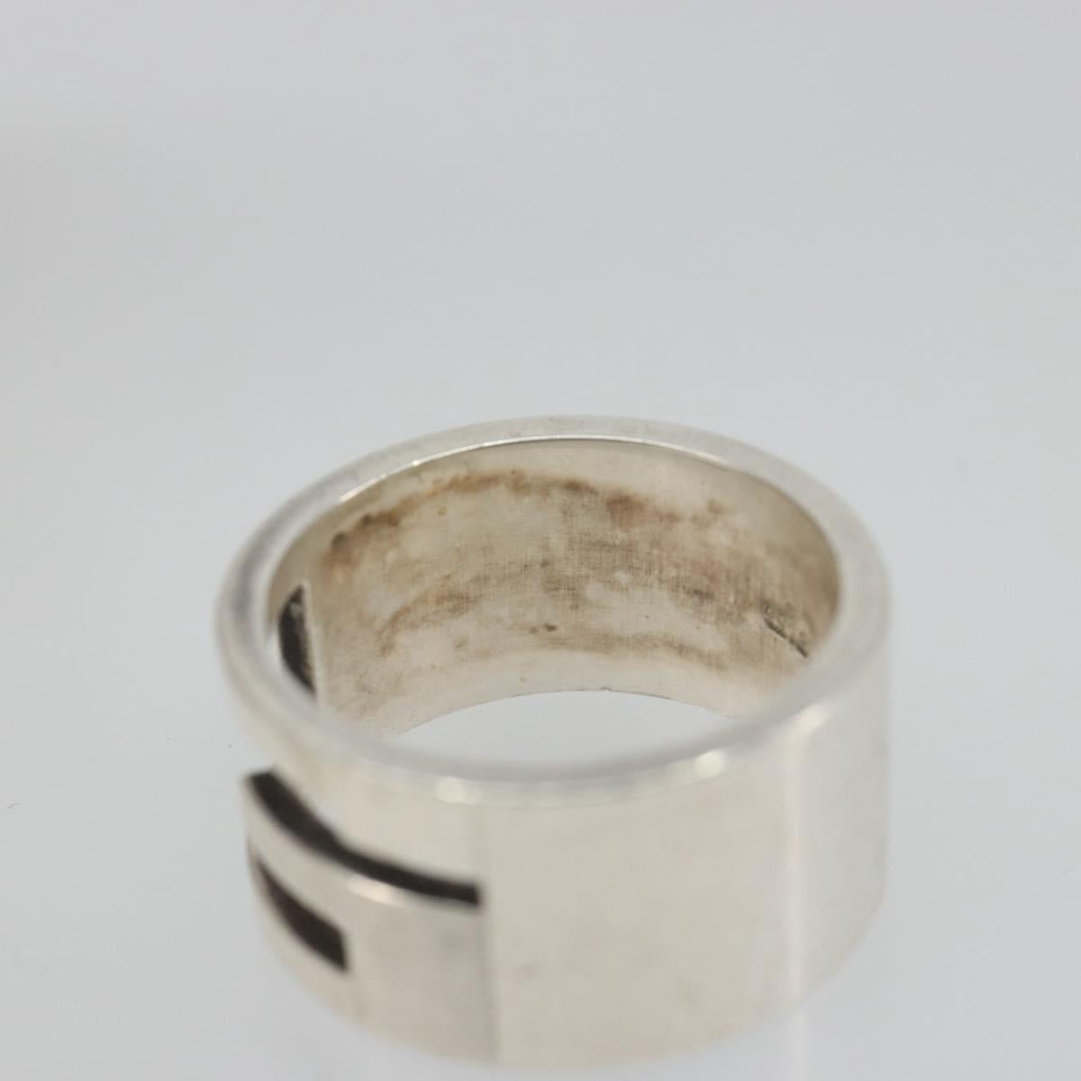GUCCI icon Ring metal Silver Auth SW2360V