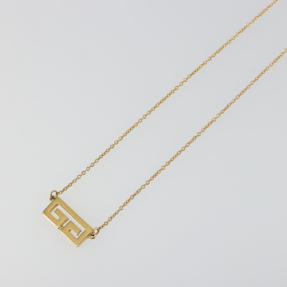 GIVENCHY Necklace metal Gold Auth SW2362