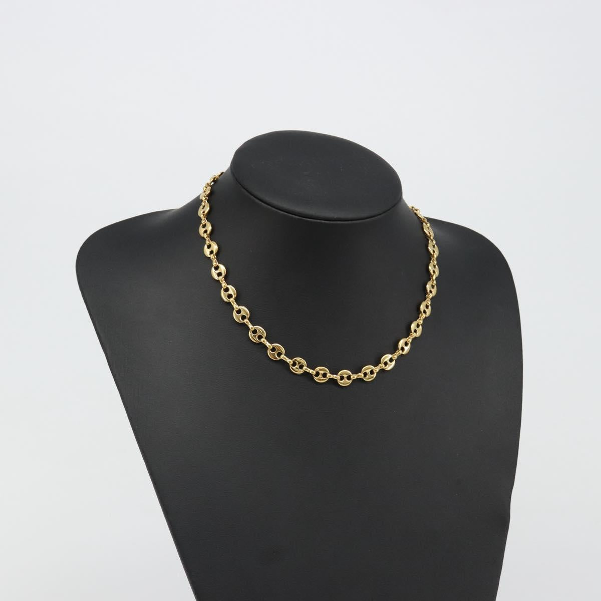 GIVENCHY Necklace metal Gold Auth SW2363