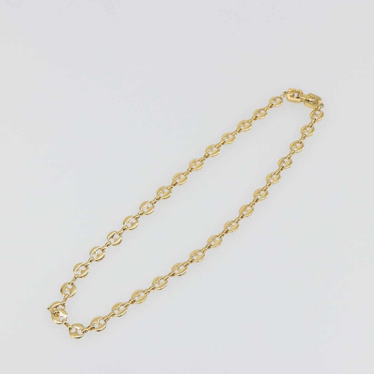 GIVENCHY Necklace metal Gold Auth SW2363