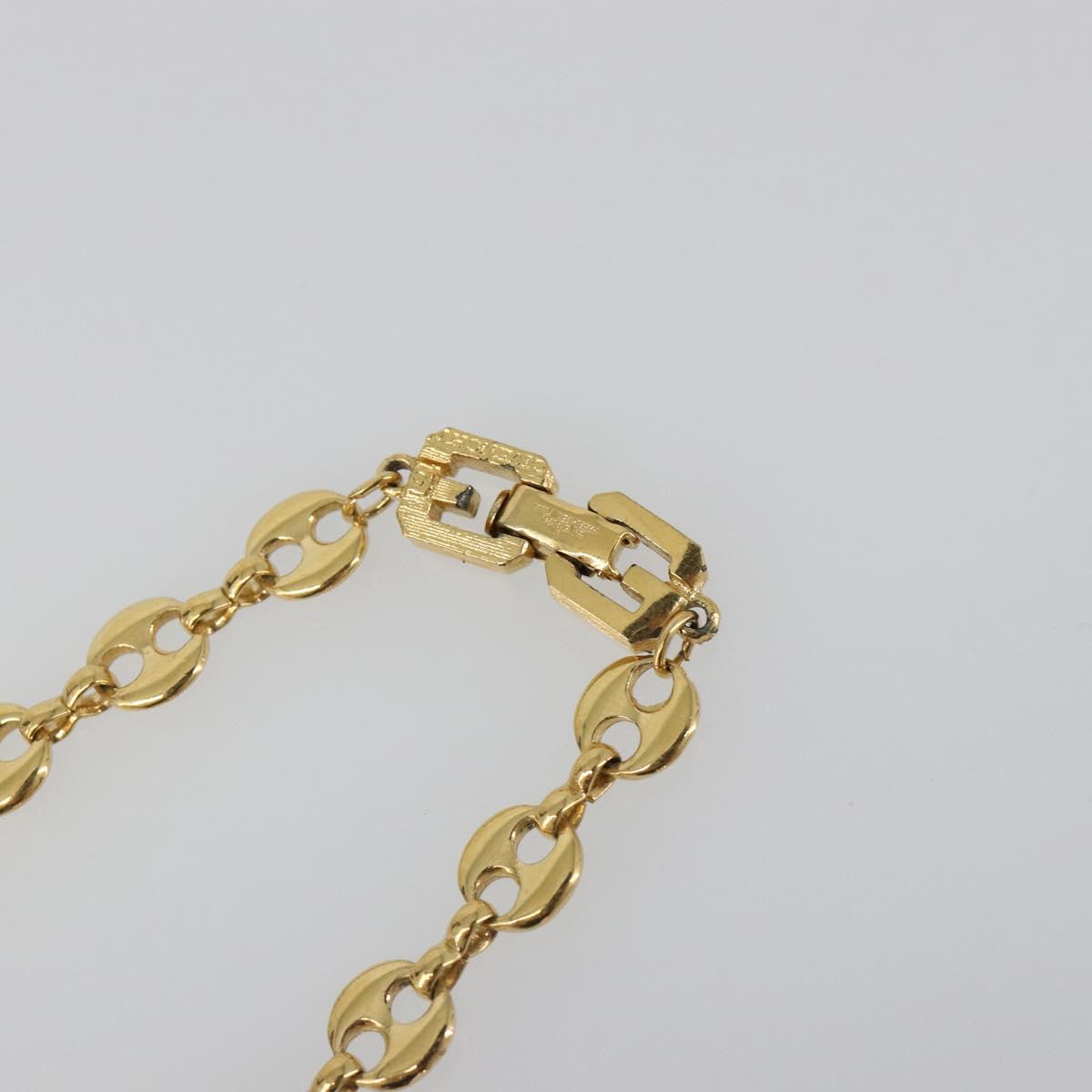 GIVENCHY Necklace metal Gold Auth SW2363