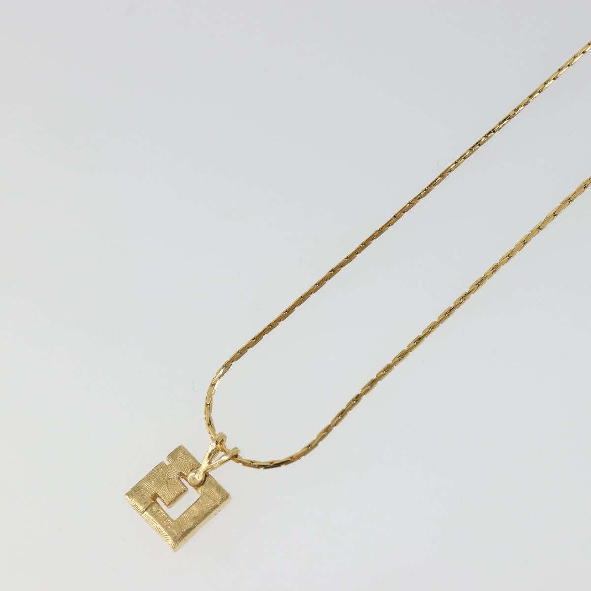 GIVENCHY Necklace metal Gold Auth SW2367
