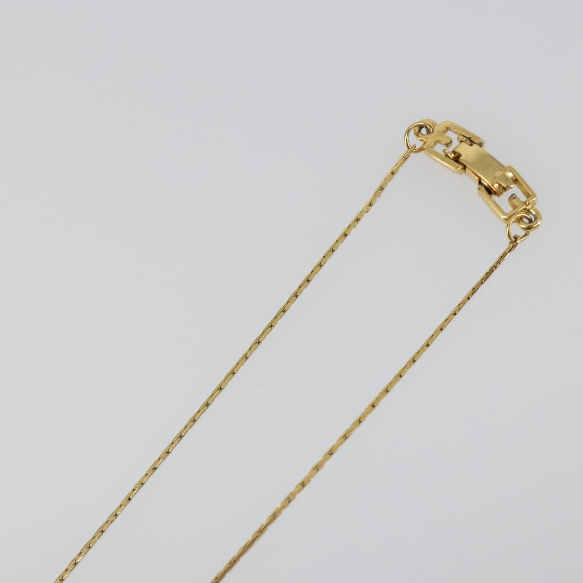 GIVENCHY Necklace metal Gold Auth SW2367