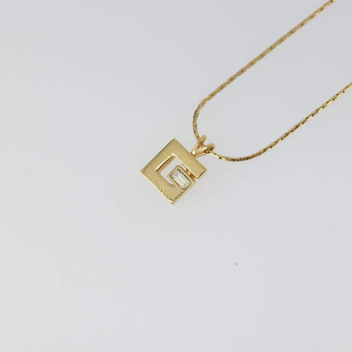 GIVENCHY Necklace metal Gold Auth SW2367