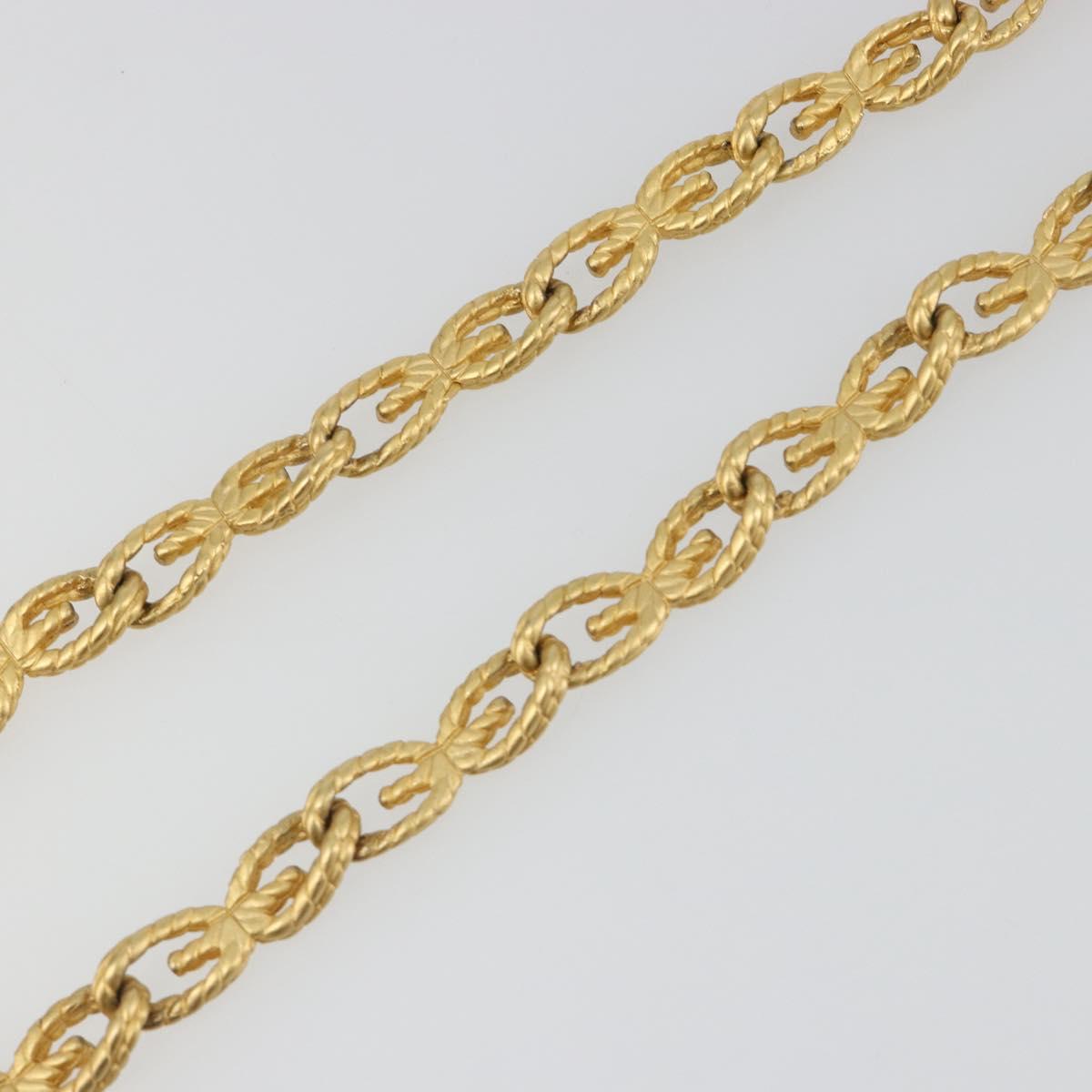 GIVENCHY Necklace metal Gold Auth SW2369
