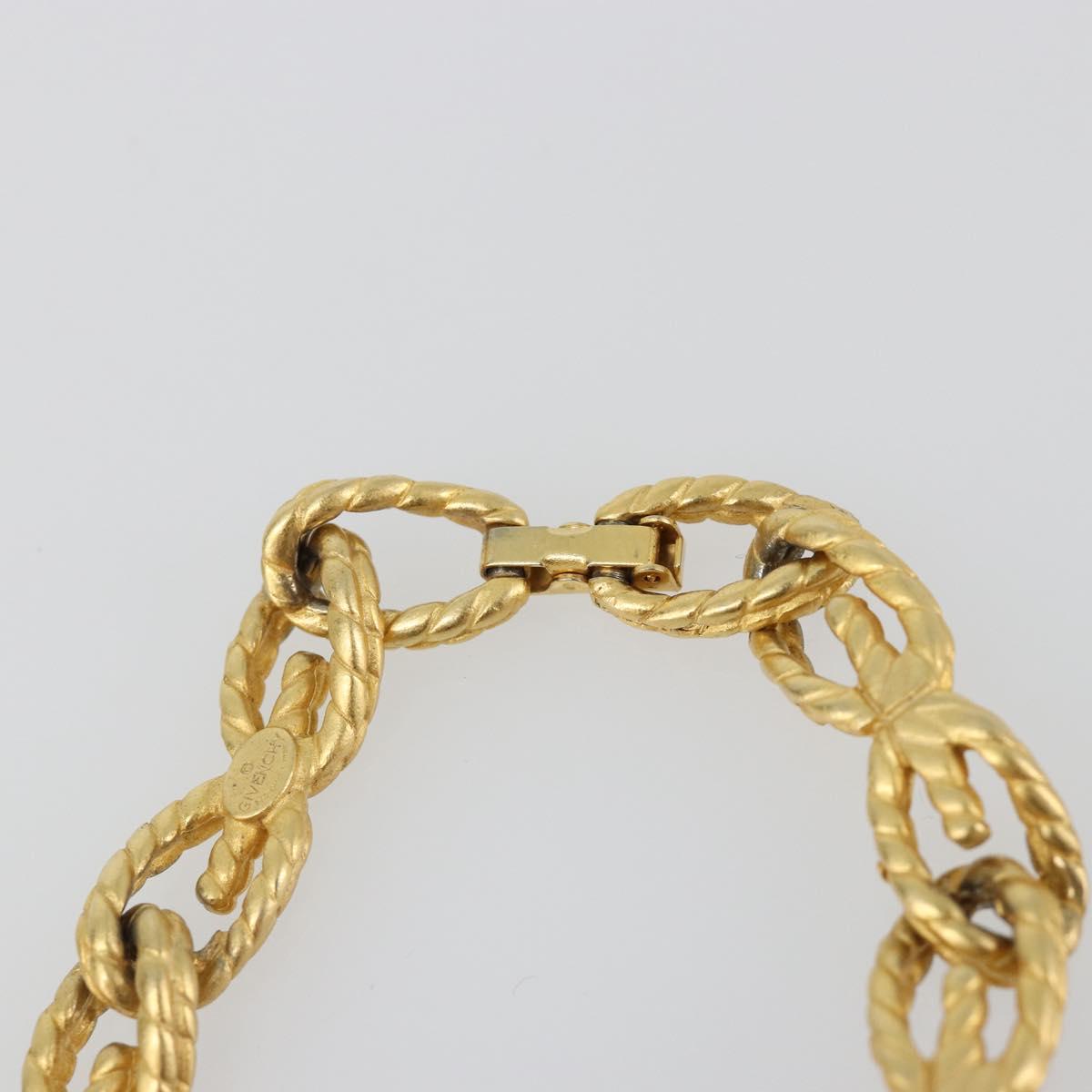 GIVENCHY Necklace metal Gold Auth SW2369