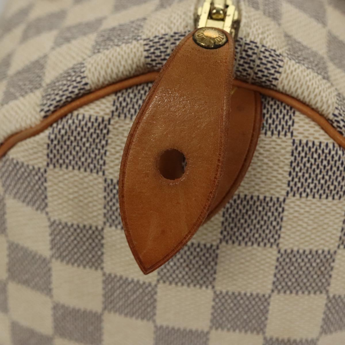 LOUIS VUITTON Damier Azur Speedy 30 Hand Bag N41533 LV Auth sw237