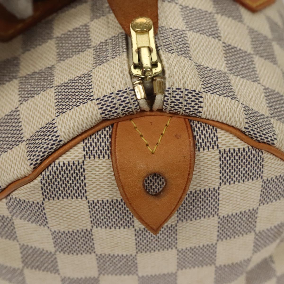 LOUIS VUITTON Damier Azur Speedy 30 Hand Bag N41533 LV Auth sw237