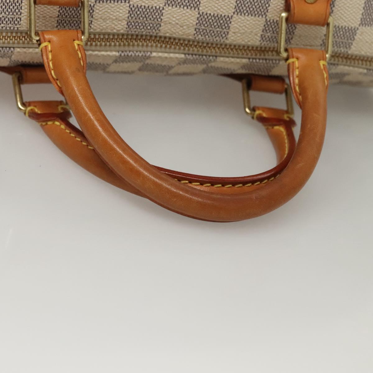 LOUIS VUITTON Damier Azur Speedy 30 Hand Bag N41533 LV Auth sw237