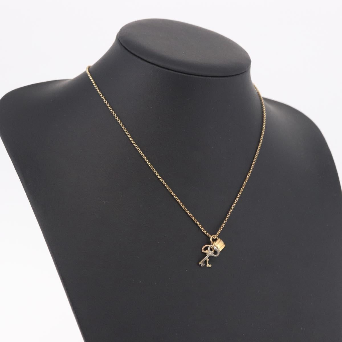 Chloe Necklace metal Gold Auth SW2372