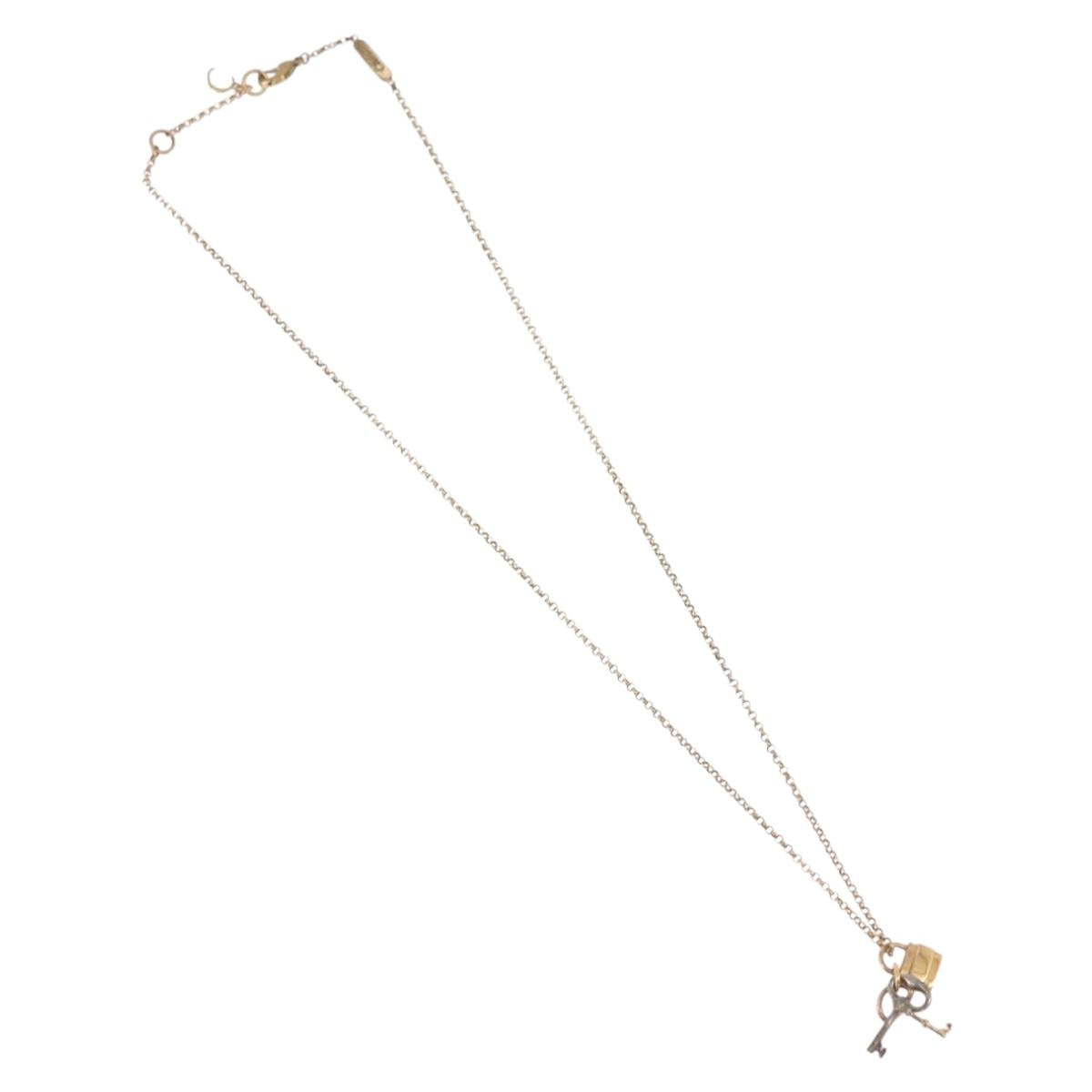 Chloe Necklace metal Gold Auth SW2372