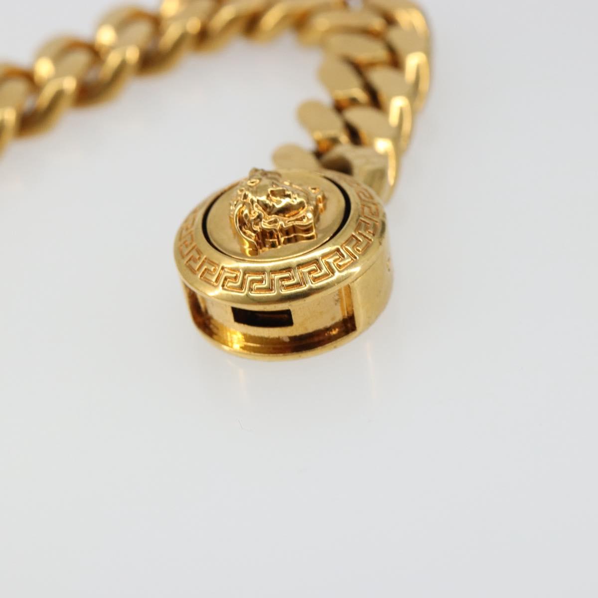 VERSACE Bracelet metal Gold Auth SW2374V
