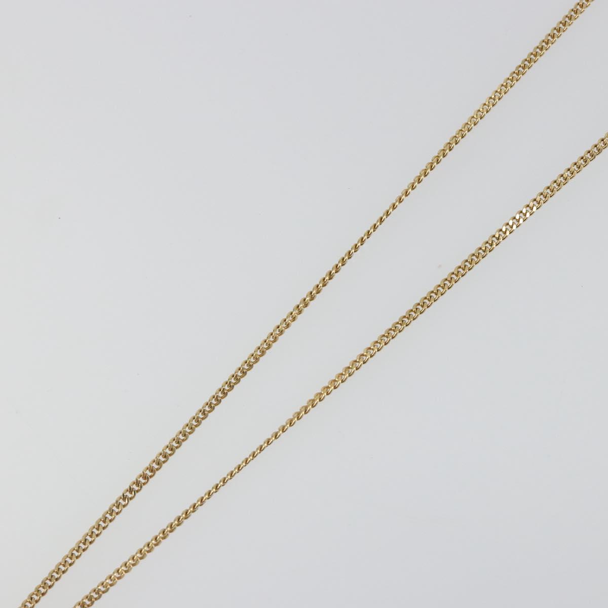 BURBERRY Necklace metal Gold Auth SW2375