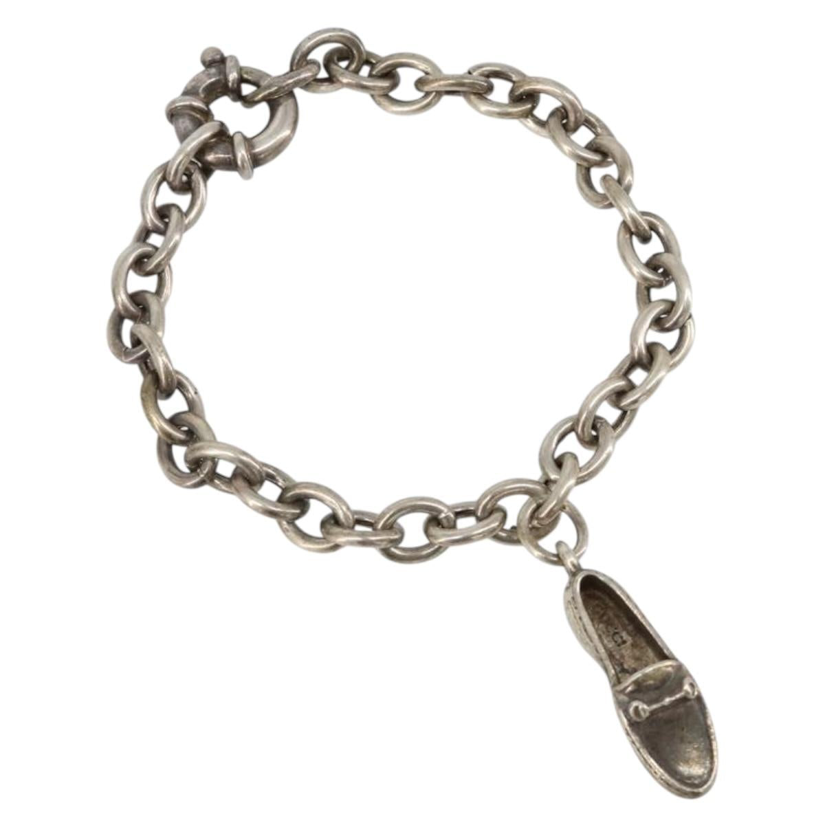 GUCCI Bracelet Ag925 Silver Auth SW2376