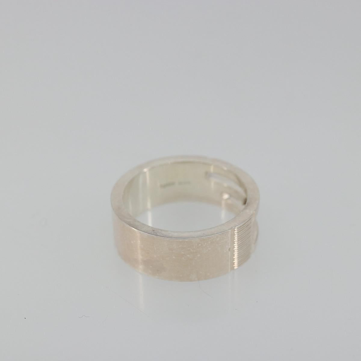 GUCCI Branded G Ring Ag925 Silver Auth SW2378V