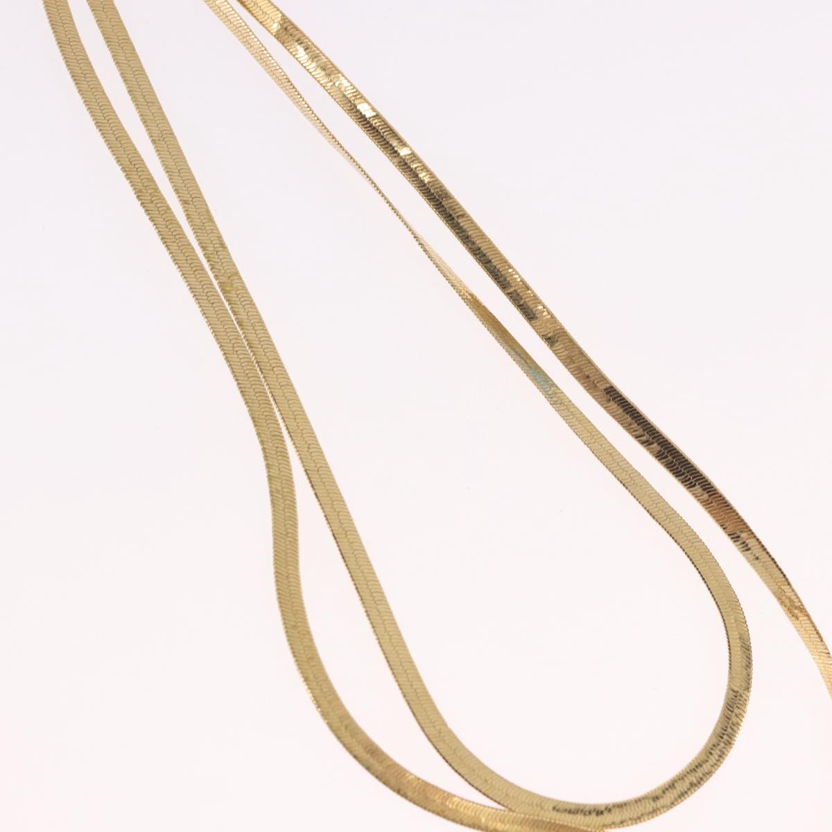Christian Dior Necklace metal Gold Auth SW2382V