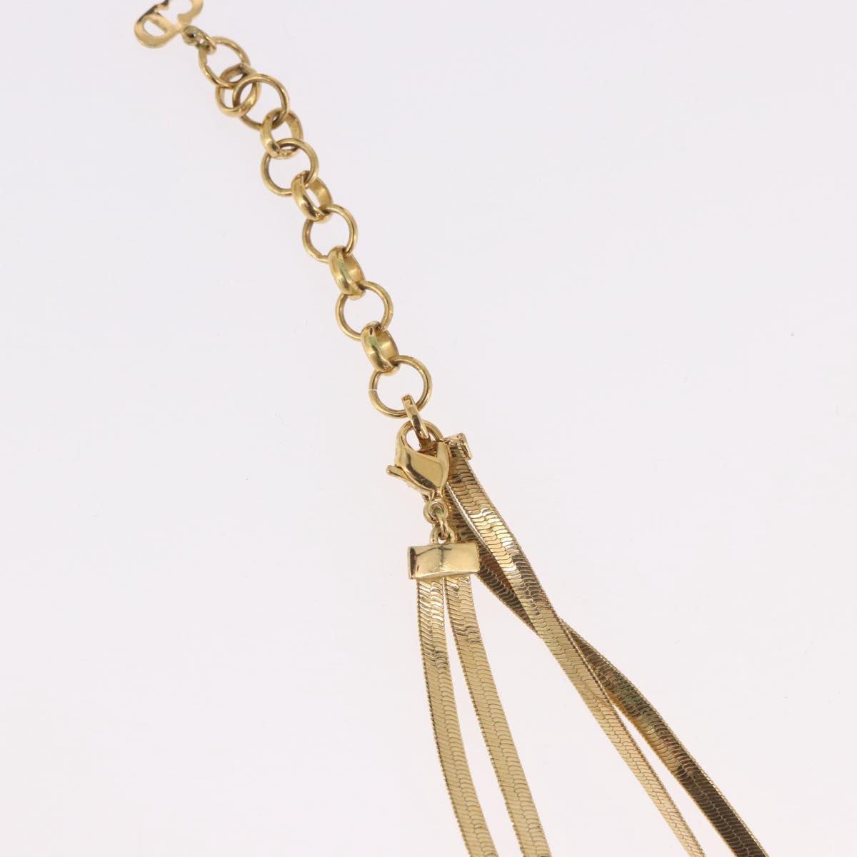 Christian Dior Necklace metal Gold Auth SW2382V