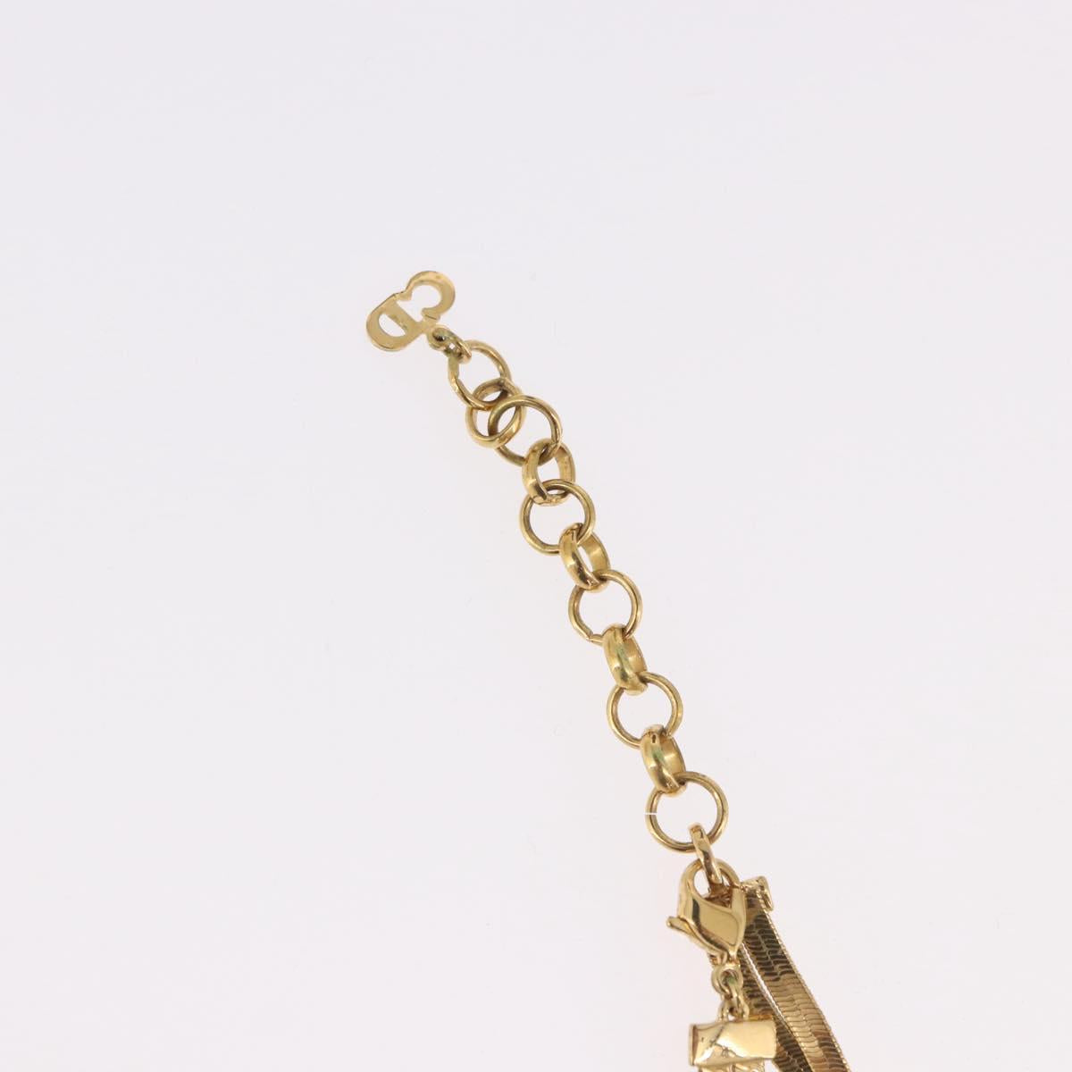 Christian Dior Necklace metal Gold Auth SW2382V