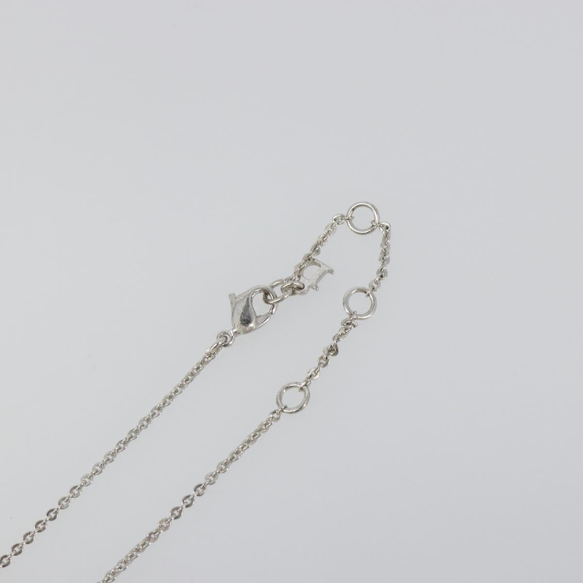 Christian Dior Necklace metal Silver Auth SW2383V