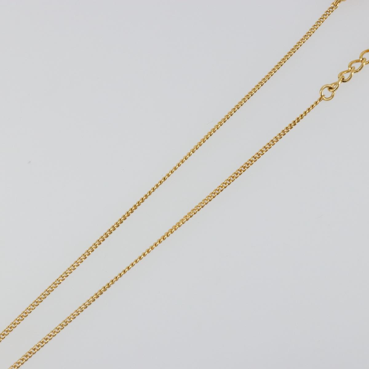 Christian Dior Necklace metal Gold Auth SW2412