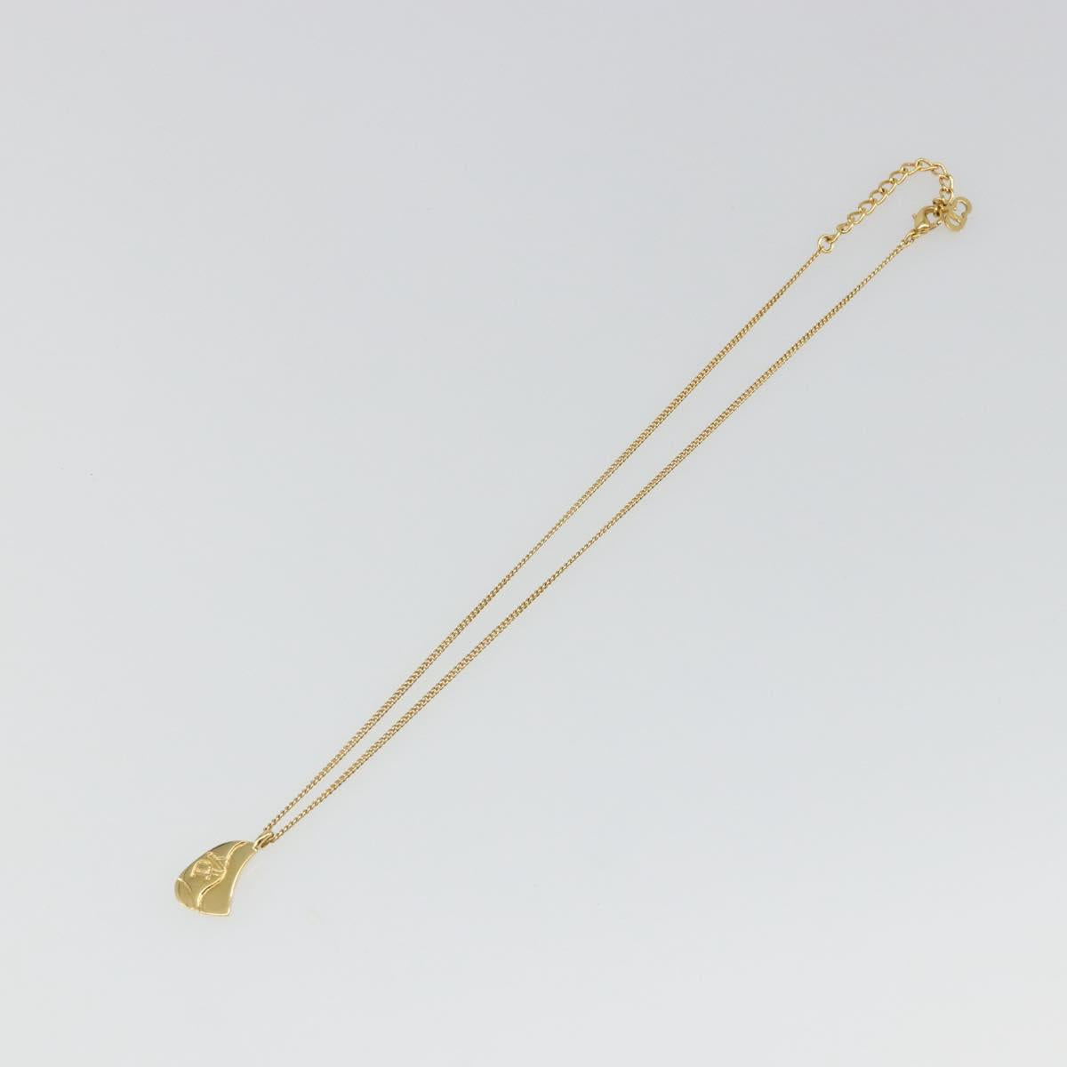 Christian Dior Necklace metal Gold Auth SW2412