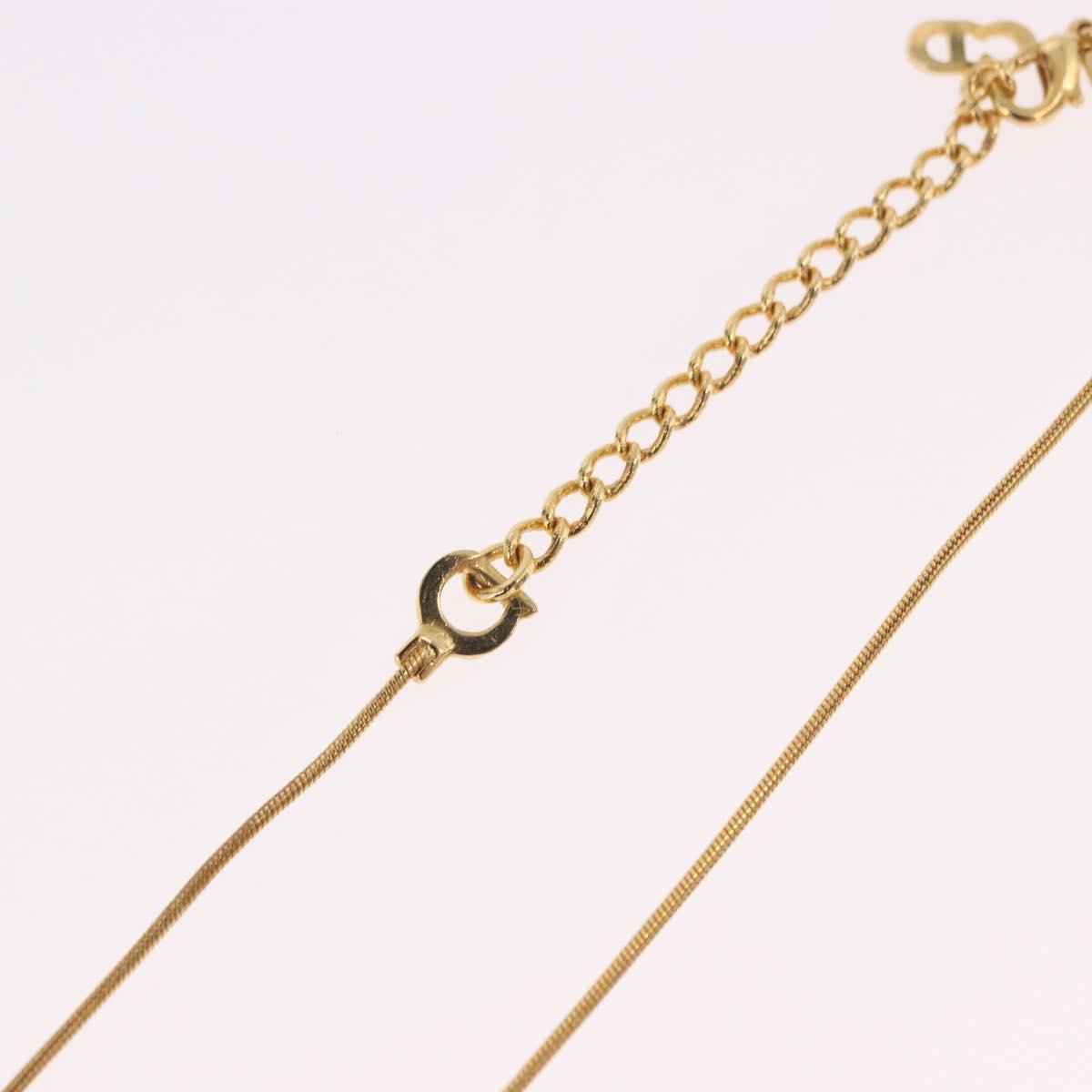 Christian Dior Necklace metal Gold Auth SW2413V