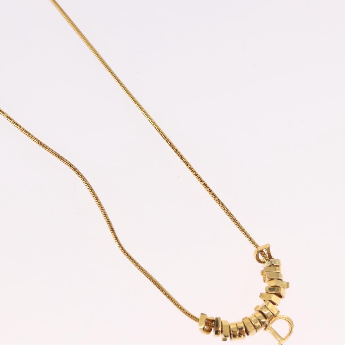 Christian Dior Necklace metal Gold Auth SW2413V