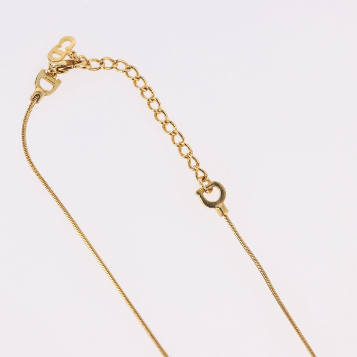 Christian Dior Necklace metal Gold Auth SW2413V