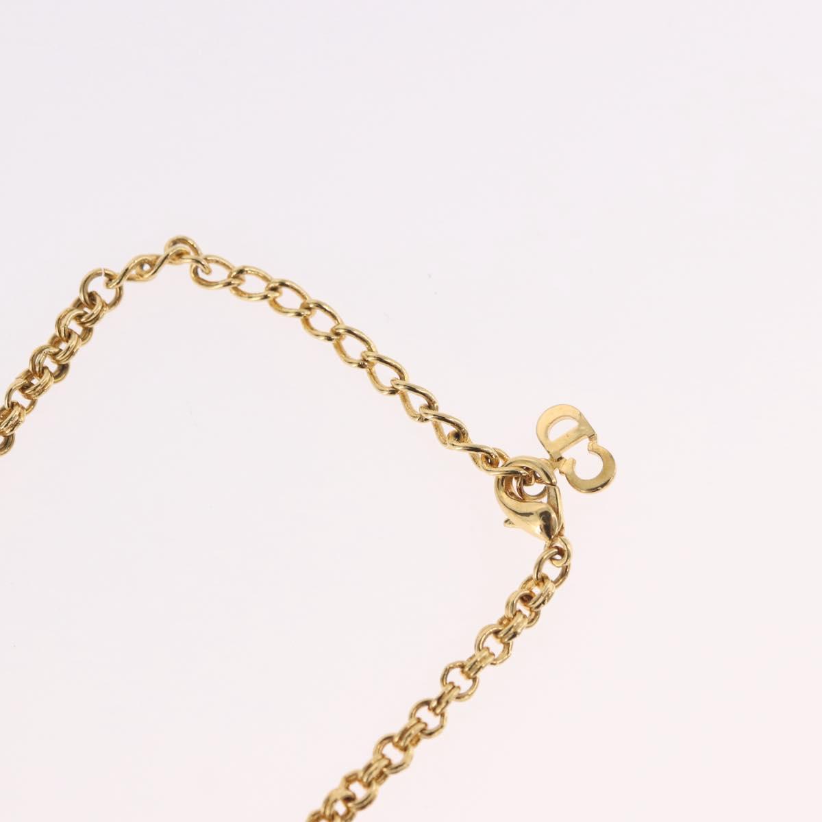 Christian Dior Necklace metal Gold Auth SW2416