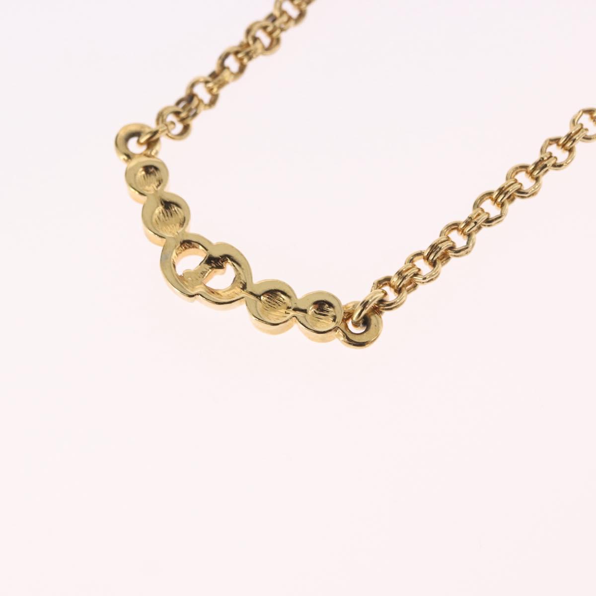 Christian Dior Necklace metal Gold Auth SW2416