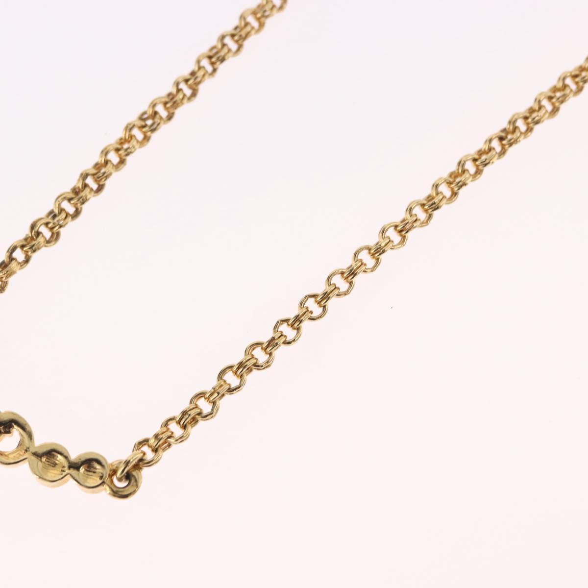 Christian Dior Necklace metal Gold Auth SW2416