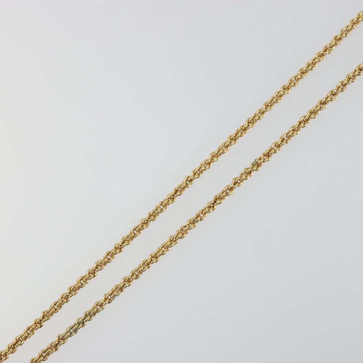 Christian Dior Vintage Coins Necklace metal Gold Auth SW2424V
