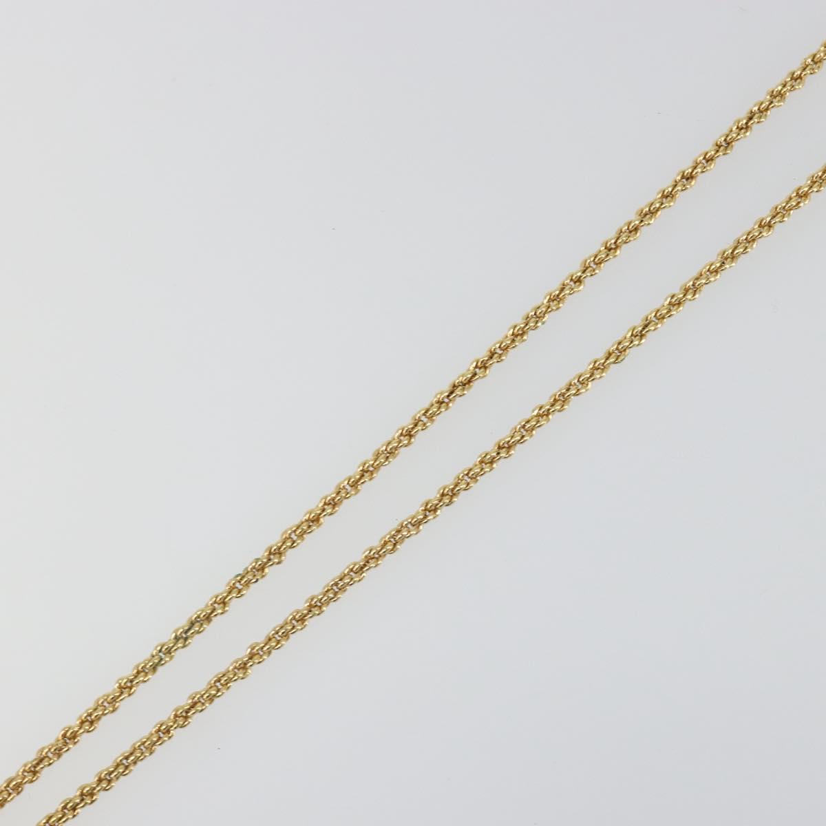 Christian Dior Vintage Coins Necklace metal Gold Auth SW2424V