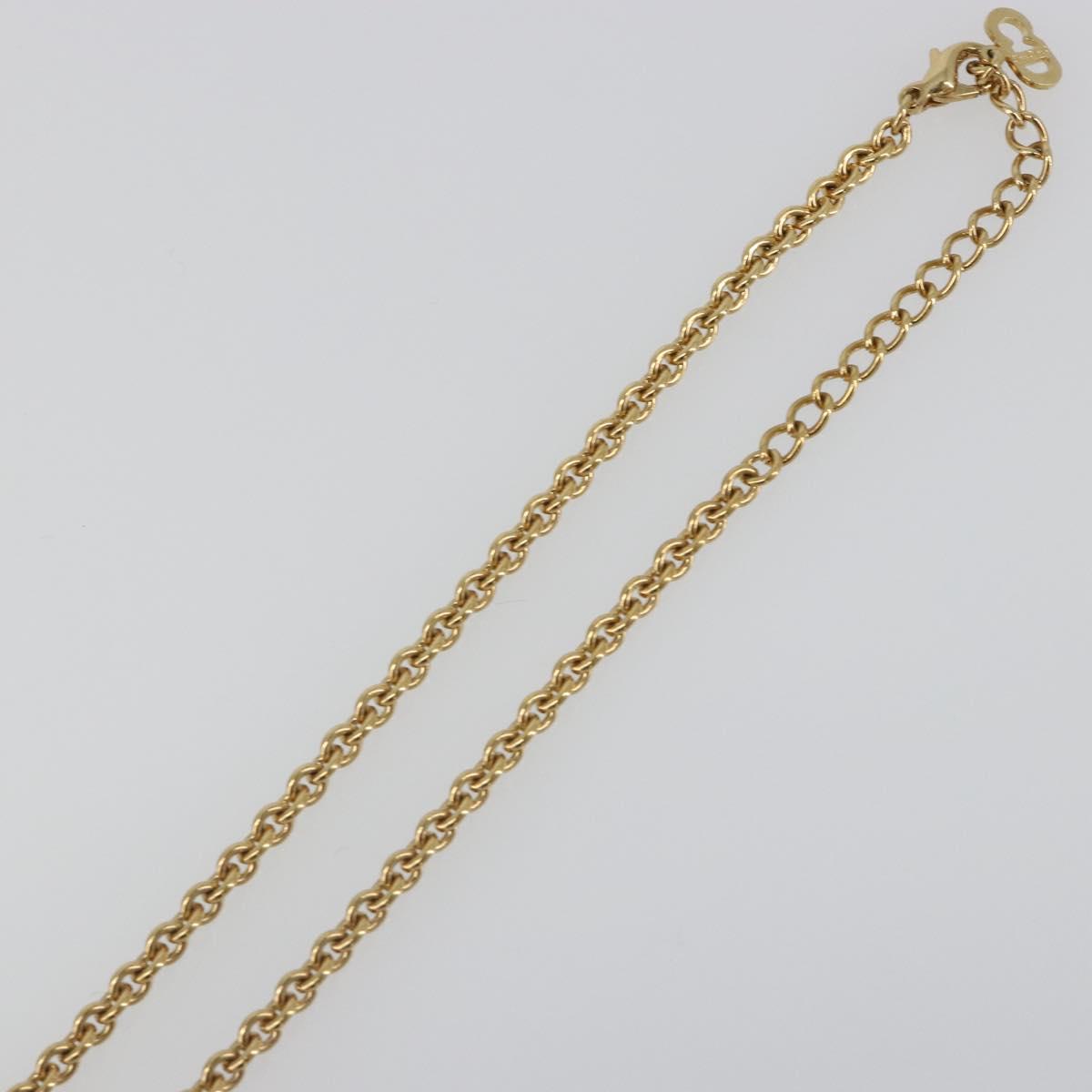 Christian Dior Necklace metal Gold Auth SW2434