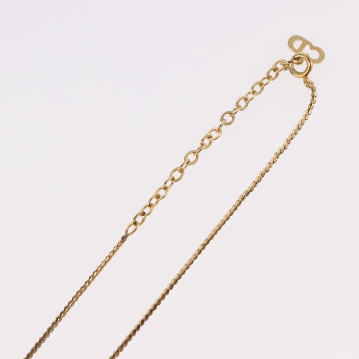 Christian Dior Necklace metal Gold Auth SW2437