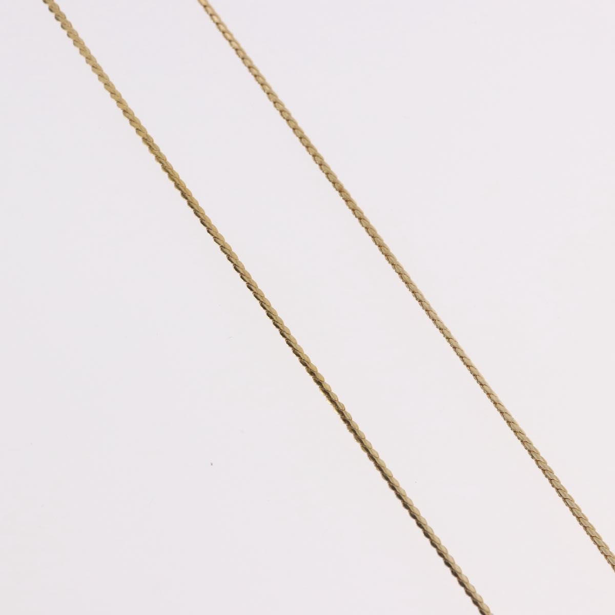 Christian Dior Necklace metal Gold Auth SW2437