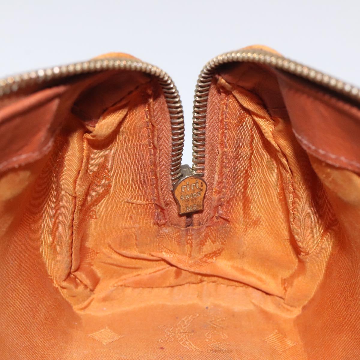 MCM Vicetos Logogram Hand Bag PVC Leather 2way Brown Auth sw254