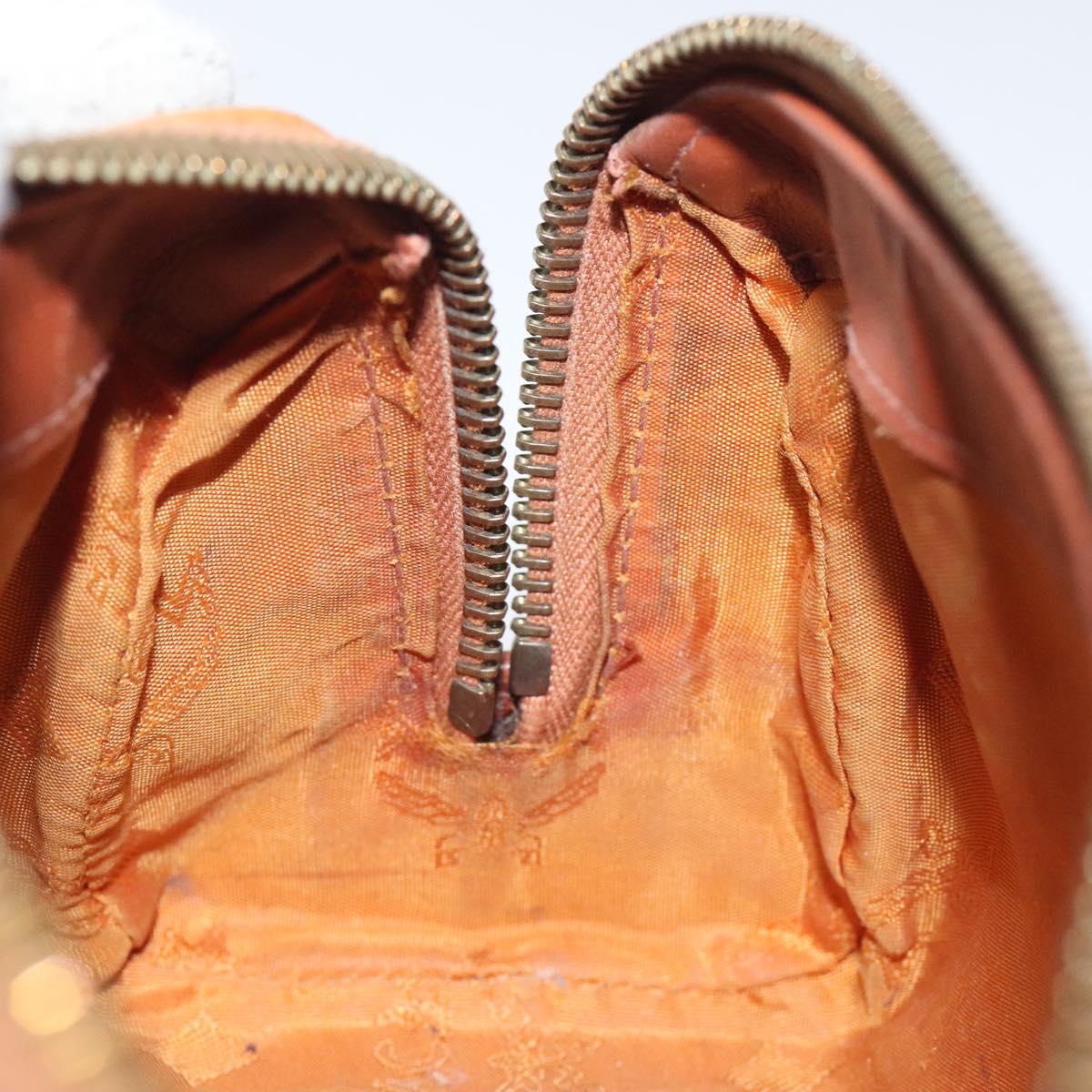 MCM Vicetos Logogram Hand Bag PVC Leather 2way Brown Auth sw254