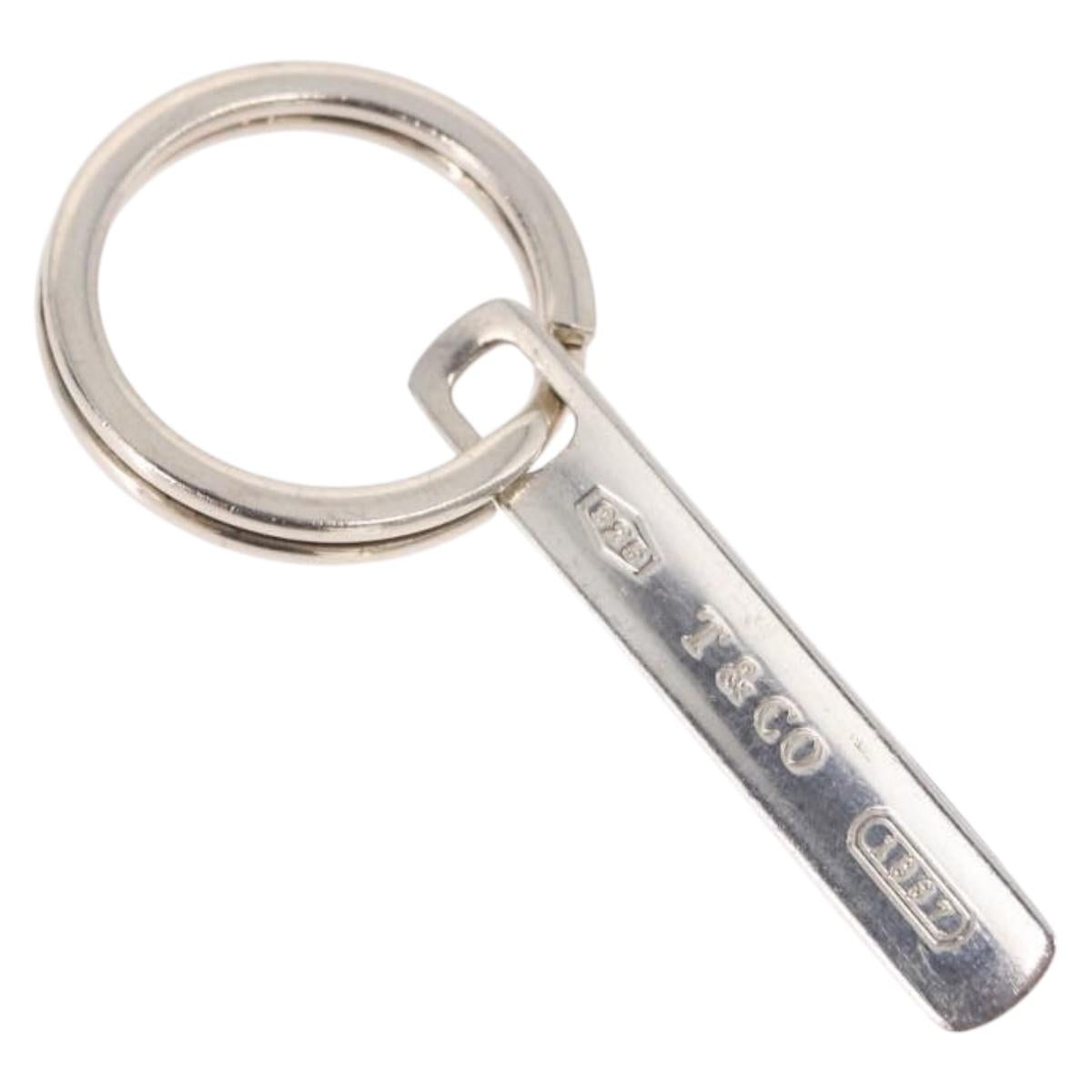 TIFFANY&Co. Narrow Bar Key Ring Ag925 Silver Auth SW2540