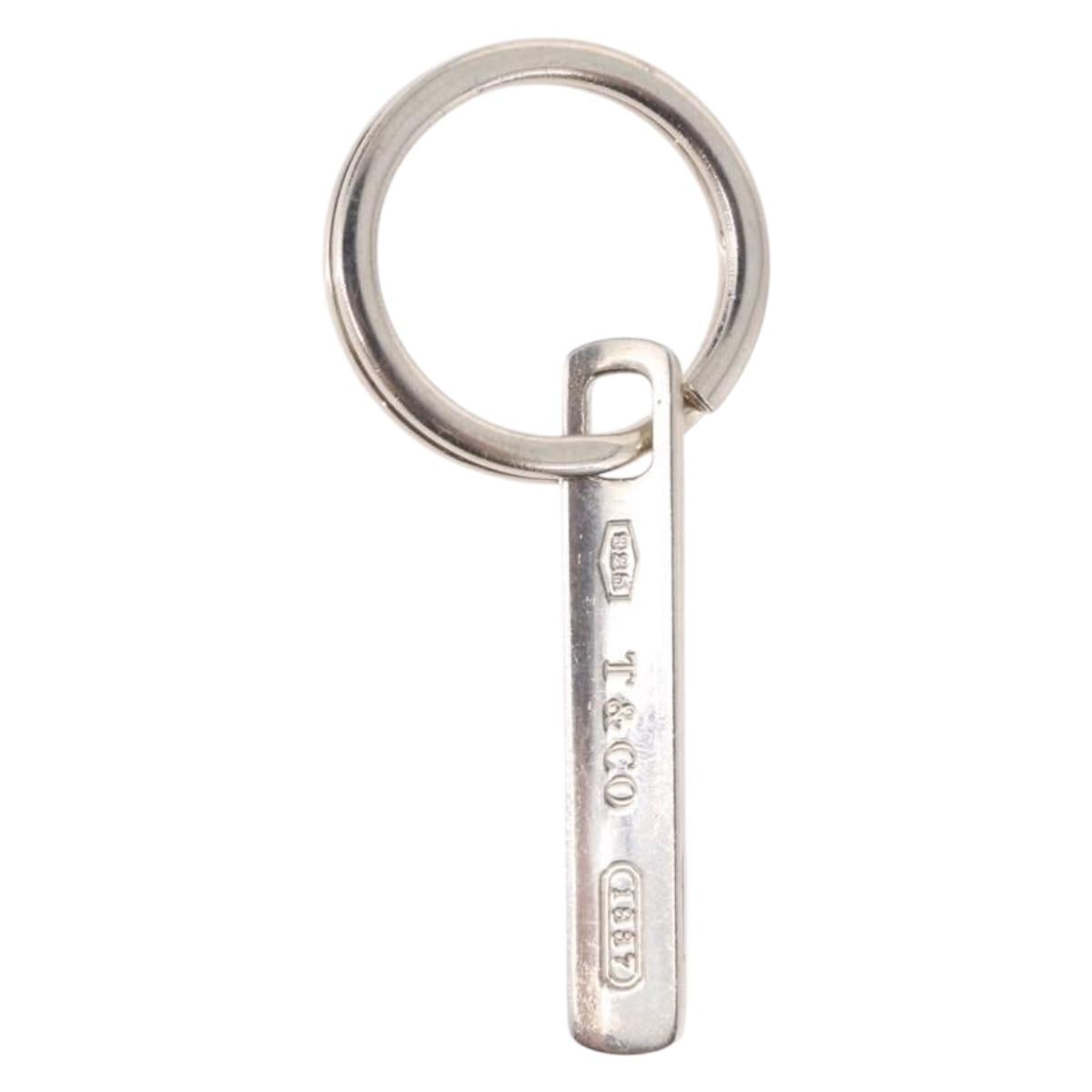 TIFFANY&Co. Narrow Bar Key Ring Ag925 Silver Auth SW2540