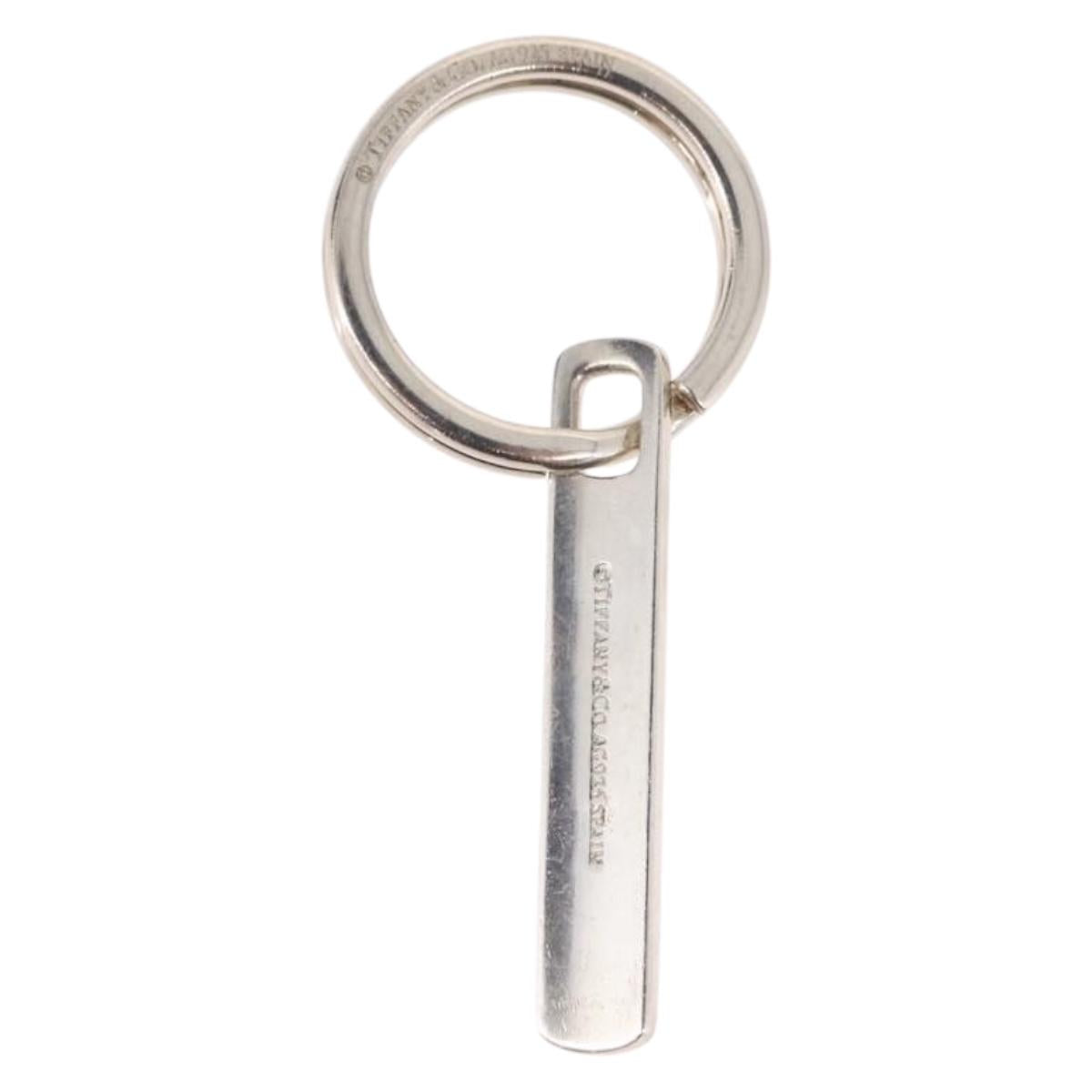 TIFFANY&Co. Narrow Bar Key Ring Ag925 Silver Auth SW2540