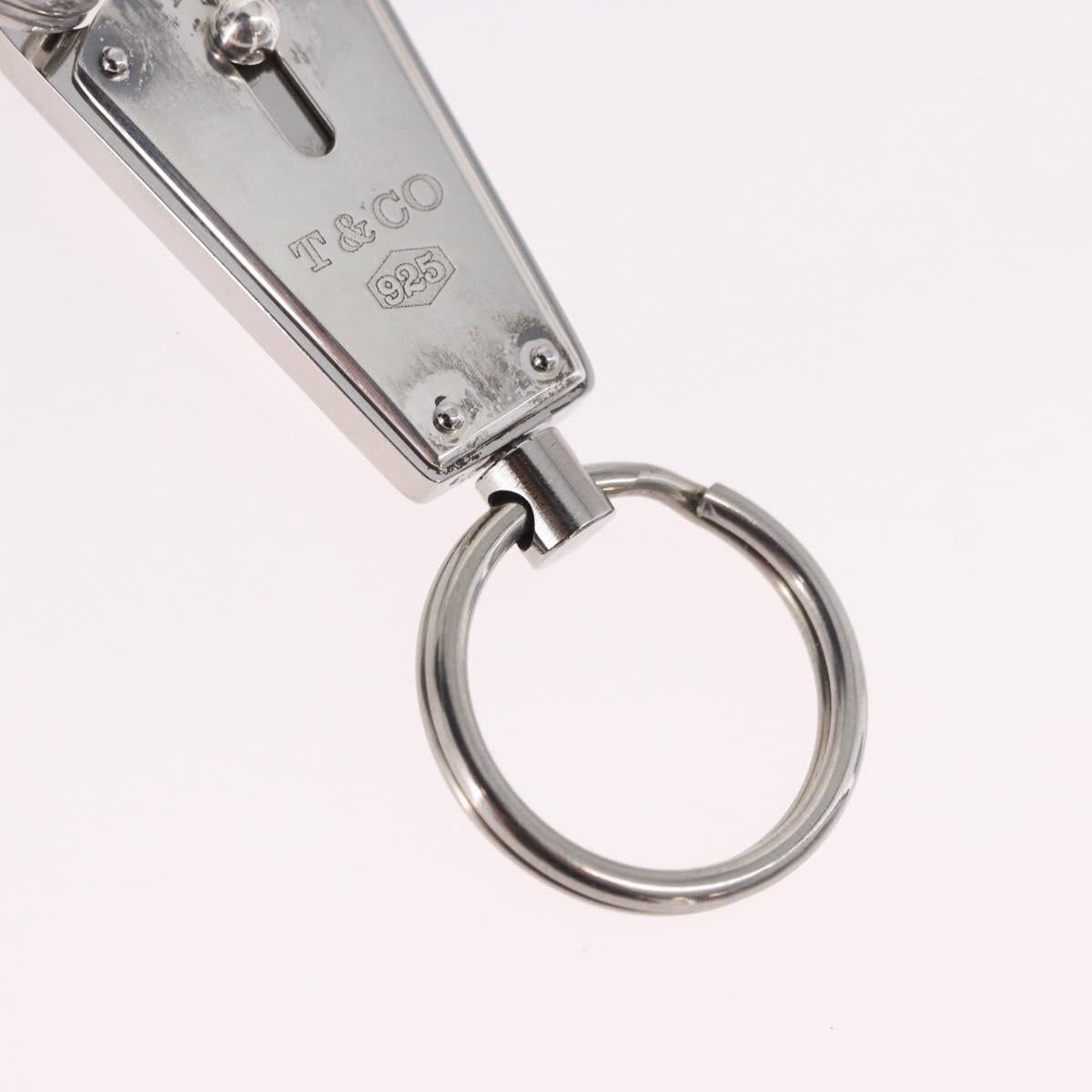 TIFFANY&Co. Makers Bullet Key Ring Ag925 Silver Auth SW2542V