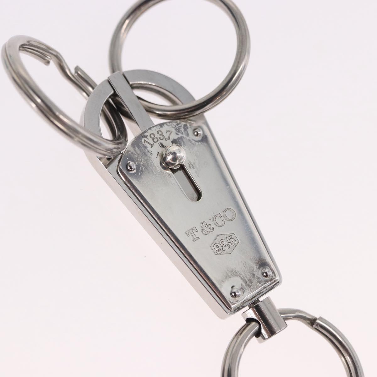 TIFFANY&Co. Makers Bullet Key Ring Ag925 Silver Auth SW2542V