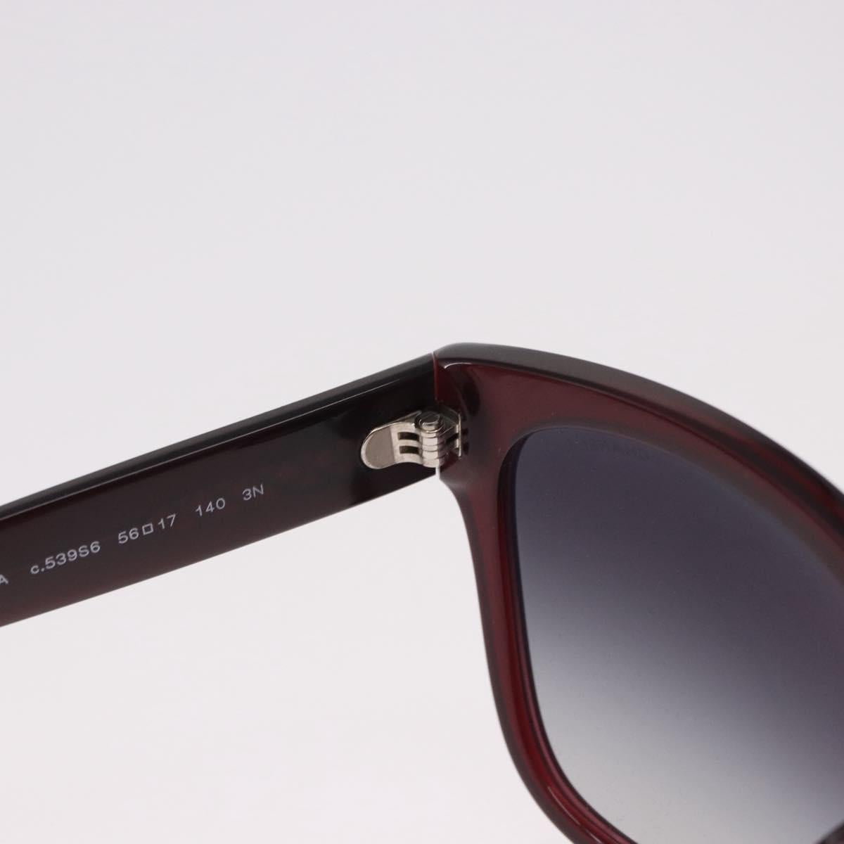 CHANEL COCO Mark Sunglasses Plastic Brown CC Auth SW2598