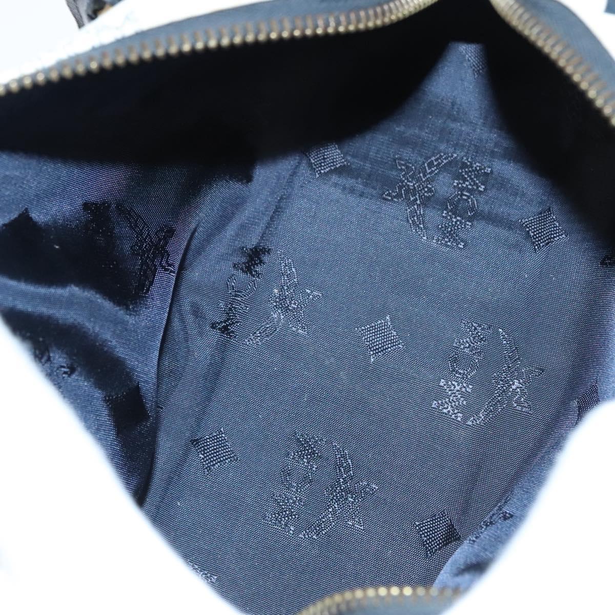 MCM Vicetos Logogram Hand Bag PVC Leather White Auth sw260