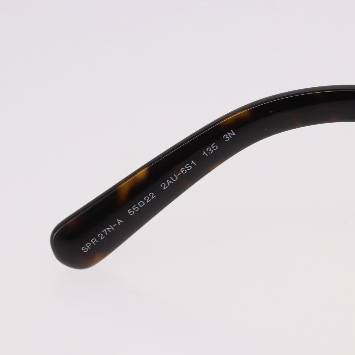 PRADA Baroque Sunglasses Plastic Brown Gold Auth SW2600V