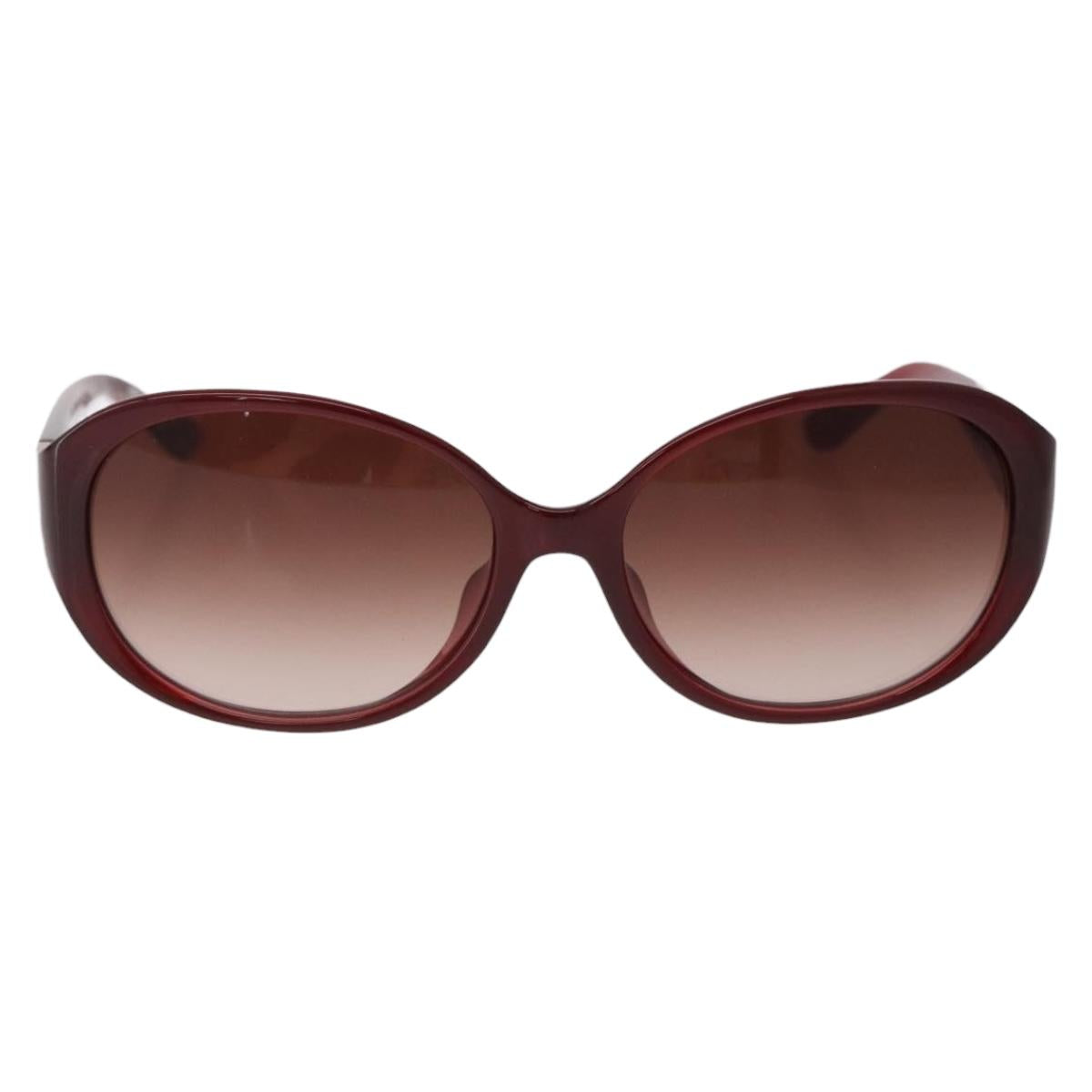 Salvatore Ferragamo Sunglasses Plastic Red Gold Auth SW2603