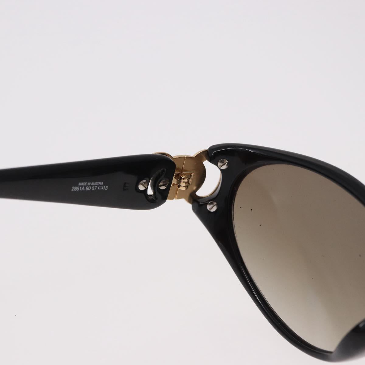 Christian Dior Sunglasses Plastic Black Gold Auth SW2604